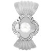 Flower Shape Dial Women Watch Wide Mesh Belt Quartz Elegant