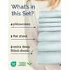 Extra Deep Split King Sheet Set - 7 Piece Breathable