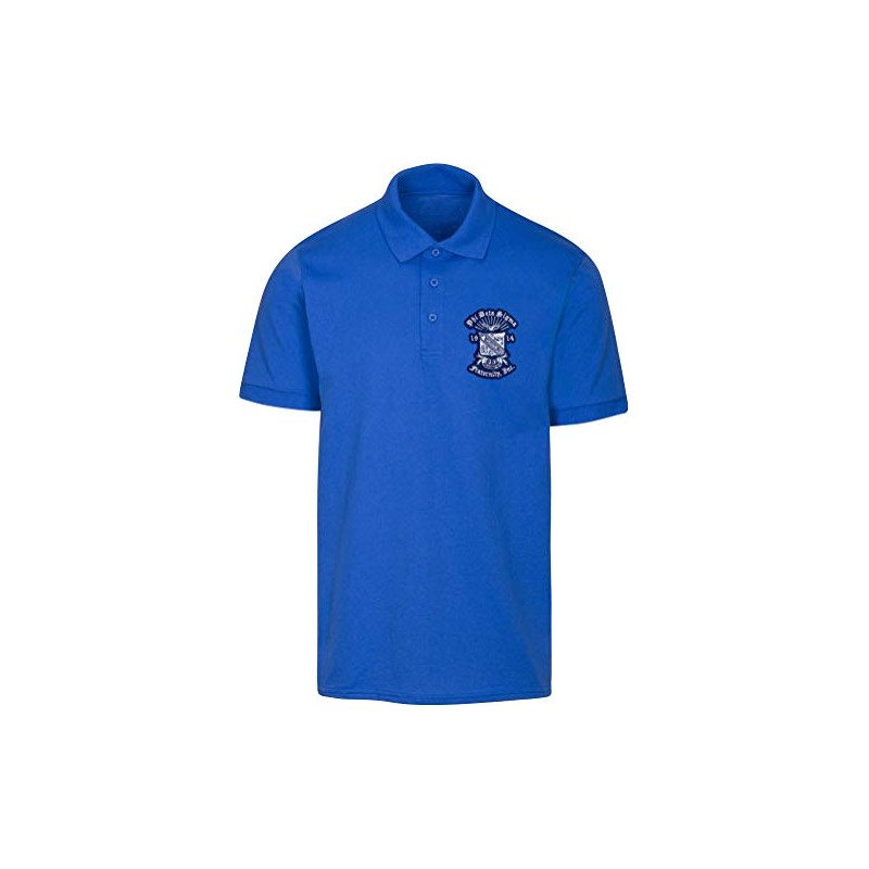 Phi Beta Sigma Fraternity Polo Shirt Royal/Royal Large