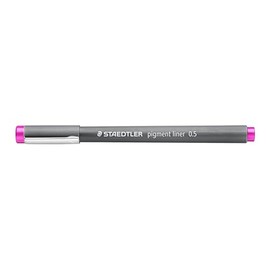 Staedtler Fineliner Pigmento Liner, Color: Fucsia, 0,5 mm de ancho de línea, tinta pigmentada, indeleble, resistente a la decoloración, 308 05-61