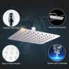 SR SUN RISE Luxury 12 Inch Large Square Stainless Steel