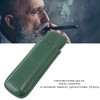 Qukaim Cigar Case Cigar Case, Portable 2 Finger Cigar Holder,