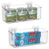 vacane 2 Pack Plastic Adhesive Mount Over Cabinet Door Organizer,