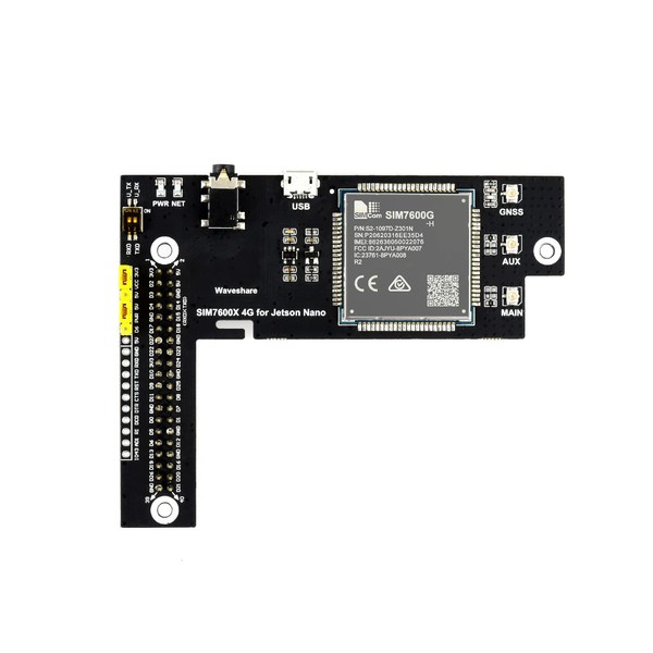 Waveshare 4G/3G/2G/GNSS Expansion Board for Jetson Nano Based on SIM7600G-H