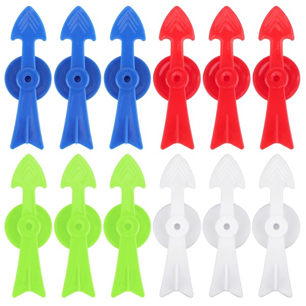12pcs Arrow Game Spinners, Premium Plastic V-Shaped Board Game Spinners