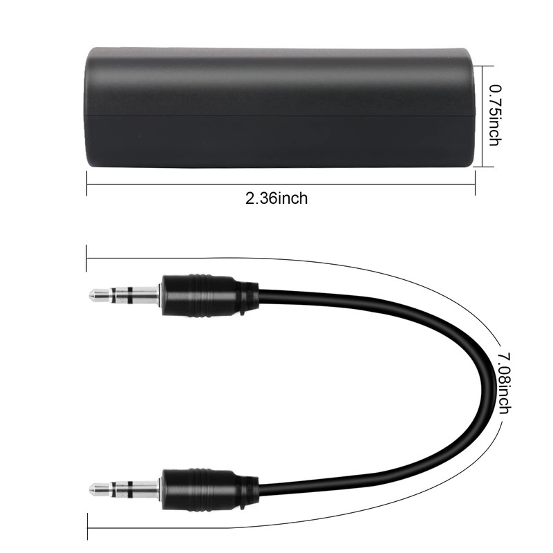 2 Packs Ground Loop Noise Isolator for Car Audio/Home Stereo