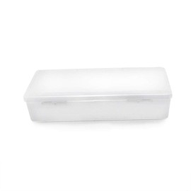 Rolabling Transparent Box Storage Case for Nail Art Equipment Manicure Tool Organzing Pedicure Tool Empty Plastic Box (White)