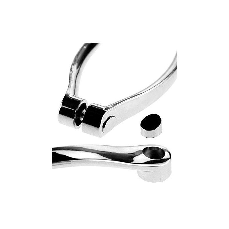 YINETTECH Polished Replacement Chromed Shower Bath Door Handle Knob Arc