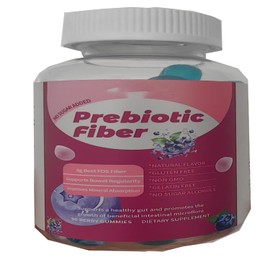 Boasi Prebiotic Fiber Gummies for Adults,Zero Sugar Added,Digestive Health,Vegan Gluten Free Fiber Gummies,Soluble Dietary Fiber Supplements