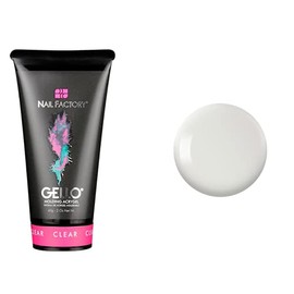 Gello - Gel Acrílico de Construcción Rápida UV, Acrigel Poly Gel para Uñas, 2 Oz. / 60 Gr., CLEAR. by Nail Factory