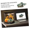 Mipcase Resin Simulation Submarine Aquarium Decor Unique Fish Tank Ornament