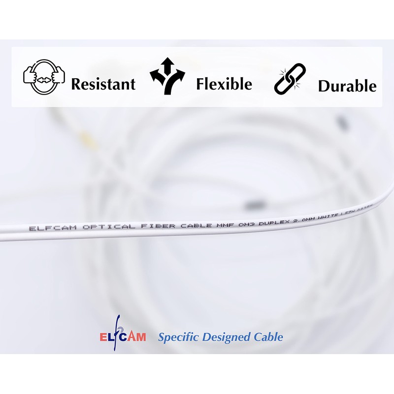 Elfcam® - 1m LC/UPC to LC/UPC OM3 Multimode Duplex 50/125um