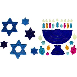 Hanukkah and Christmas Holiday Window Clings (#5)