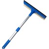 Professional 2-in-1 Window Squeegee with Telescopic Stainless Steel Handle (13.3"-18.9")