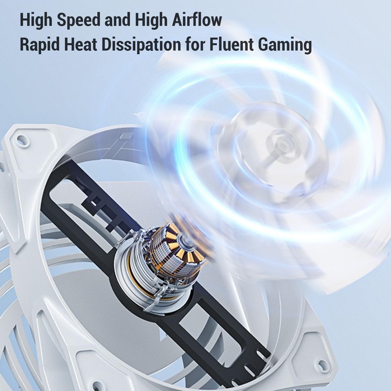 Gaming Console Cooling Fan, Dual 80mm 5v Powered USB Computer