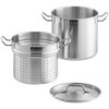 TrueCraftware-12 qt. Pasta Cooker Stainless Steel with Lid and Encapsulated