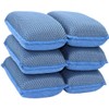 Miracle Microfiber Kitchen Sponge by Scrub-It (6 Pack) - Non-Scratch