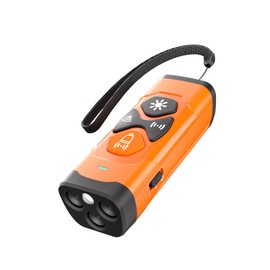 Gutecho Anti Barking Device for Dogs, 4 in 1 Dual Ultrasonic Bark Stopper Dog Barking Deterrent Devices Triple-Emitter Ultrasonic Torch, Alternative to Painful Dog Anti Bark Collar Orange