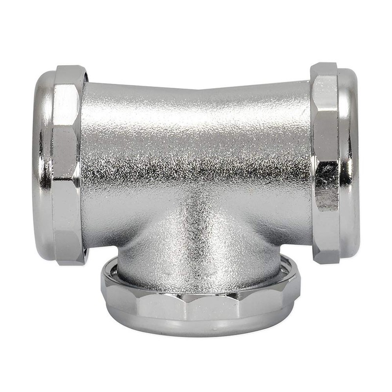 EZ-FLO Heavy Duty Brass 3-Way Tee with Slip Joint Connection,