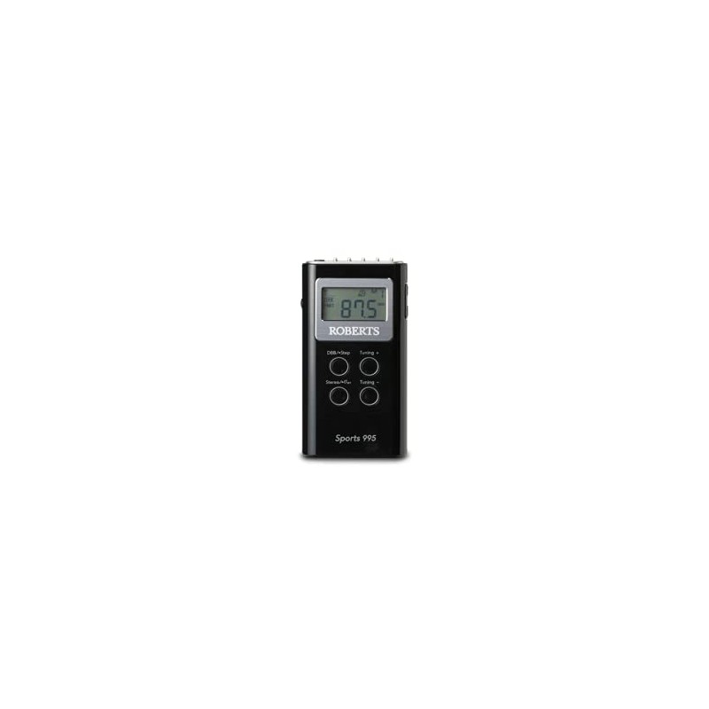 Roberts Sports 995 Personal FM/AM Radio - Black