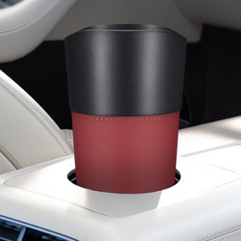 Automotive Garbage Cans | Small Leakproof Garbage Bin Trash Can - Leather Multipurpose Storage Organizer, Car Interior Accessories, Fits Cup Holder Door Side