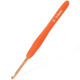 1Pack Size D / 3mm Crochet Hook, Super Smooth & Ergonomic for Beginner and Advanced (3.0mm-D)
