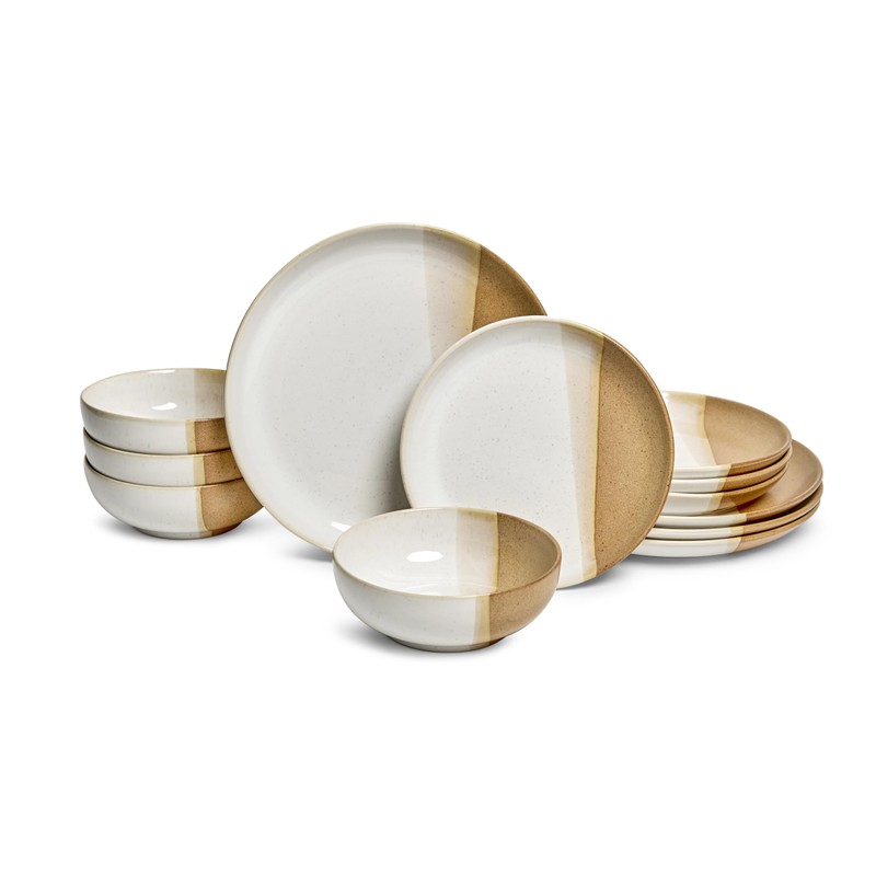Sango Phoebe 12-Piece Multicolor Stoneware Dinnerware Set – Service for