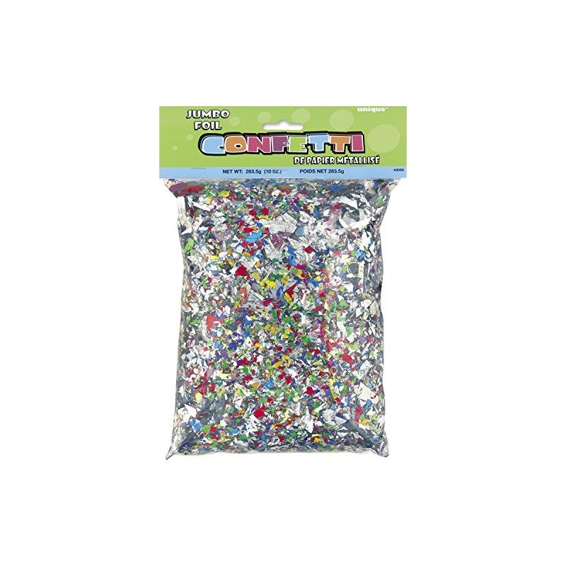 Multicolor Jumbo Foil Confetti (283g) 1 Pack – Vibrant Party
