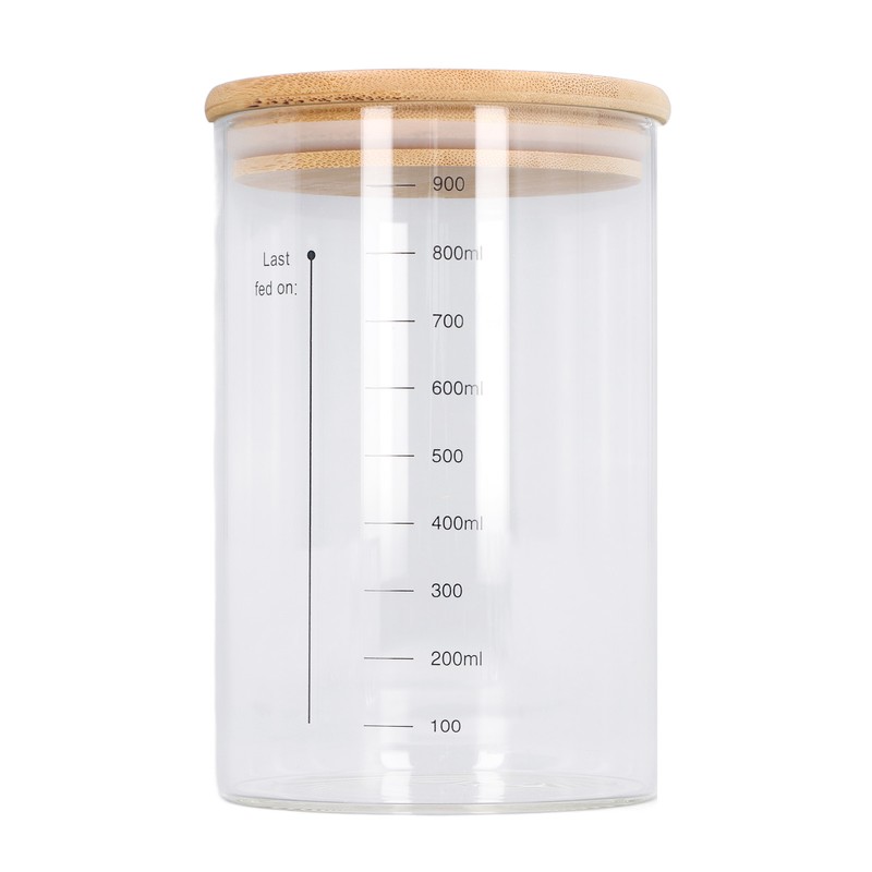 Sourdough Starter Jar Kit Wooden Lid 34oz Sourdough Bread Baking