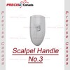 PC SCALPEL HANDLE # 3 WITH BLADES CARBON STEEL 20PC