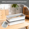 Silverware Tray with Lid, Clear Flatware Organizer, Kitchen Drawer Storage