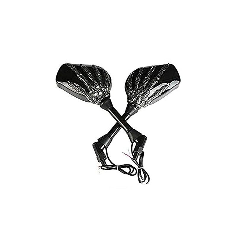 OKSTNO LED Skull Skeleton Hand Claw Side Mirrors Rearview Mirrors