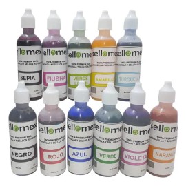 Tinta Para Sellos Autoentintable Kit 10 Pz Colores A Elegir                                                                                           