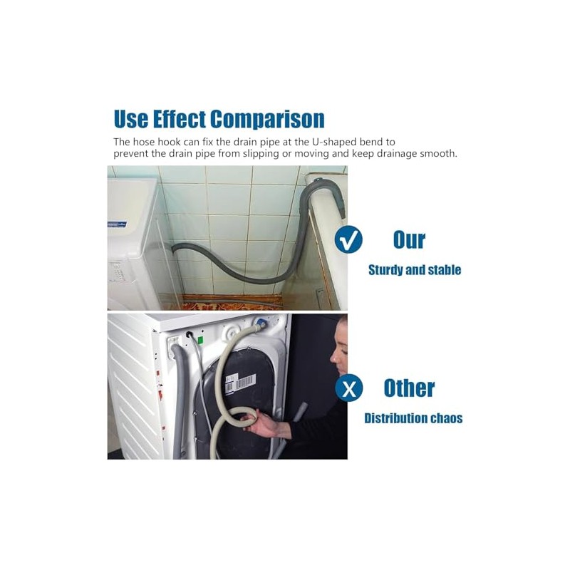 U Shape Washerwashing Drain Hose Hook for Washerwashing, Dishwashers, Sink