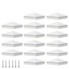 16 Pcs 4“x 4“(Actual 3.5" x 3.5") White Aluminum Pyramid