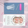 Almond Press on Nails Medium French tip Pink Fake Nails