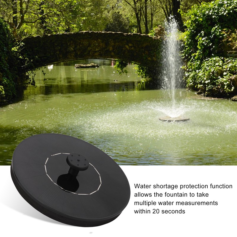 Mini Solar Water Fountain Pool Garden Outdoor Bird Bath Solar