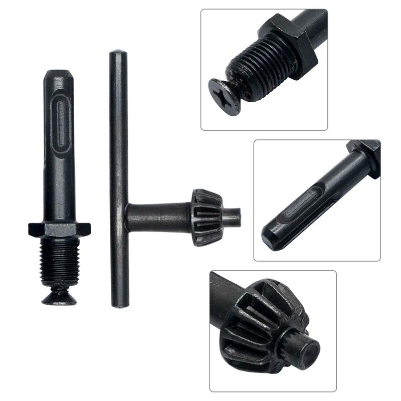 Keyed Chuck Drill Chuck Set/ Key and SDS Plus Adaptor
