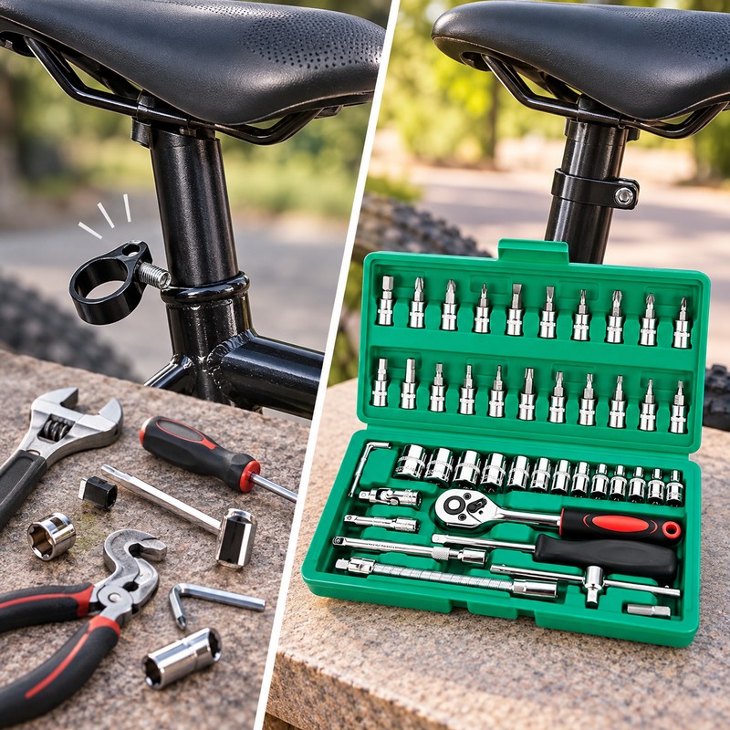 46-Piece 1/4-Inch Drive Mechanic Tool Set – Metric & Inch