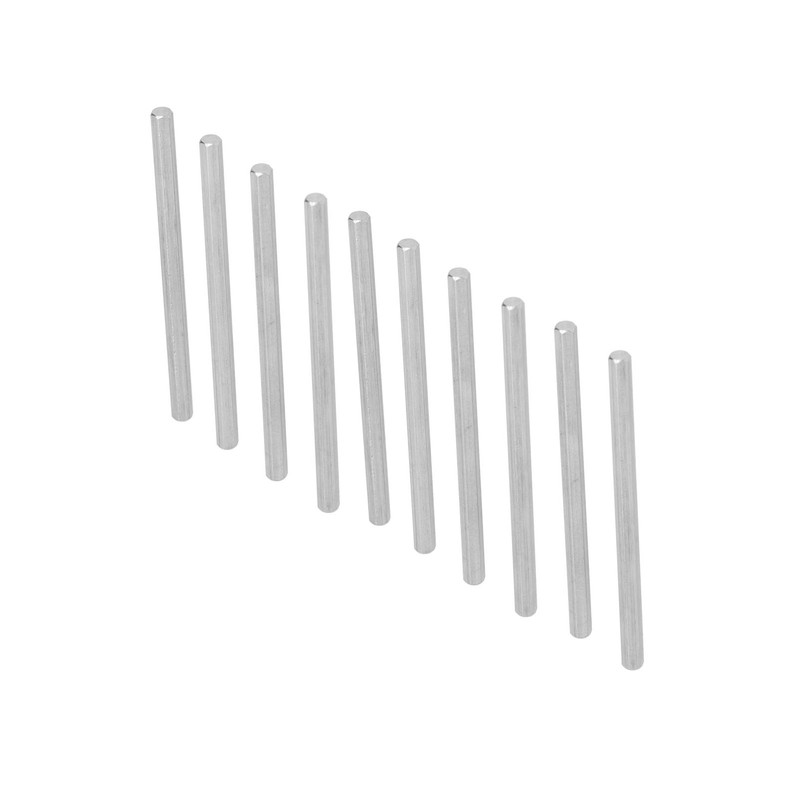 10Pcs Long Rod Nut Hex Coupling Straight Bar Stainless Steel