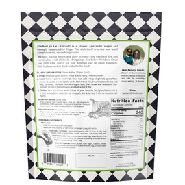 JAIN FAMILY FOODS Khichdi – Ayurvedic Kitchari Kit | Pre-Measured Spices & Ingredients | Vegan Non-GMO All Natural | Made in CT, 7.4oz