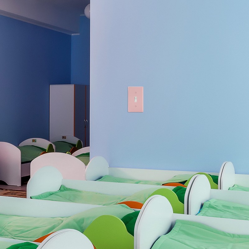 Bates- Light Switch Plates, 2 Pack, Pink Light Switch Cover