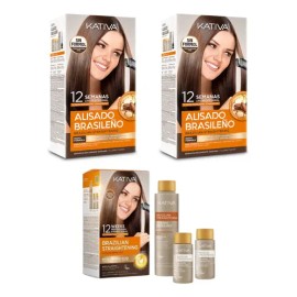 Kit 2 Piezas · Kativa Alisado Brasileño, Alaciado 10 Semanas