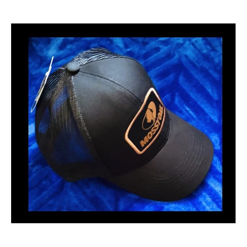 mossy oak BLACK 6 Panel Structured Hat/cap,MESH BACK,adjustabl