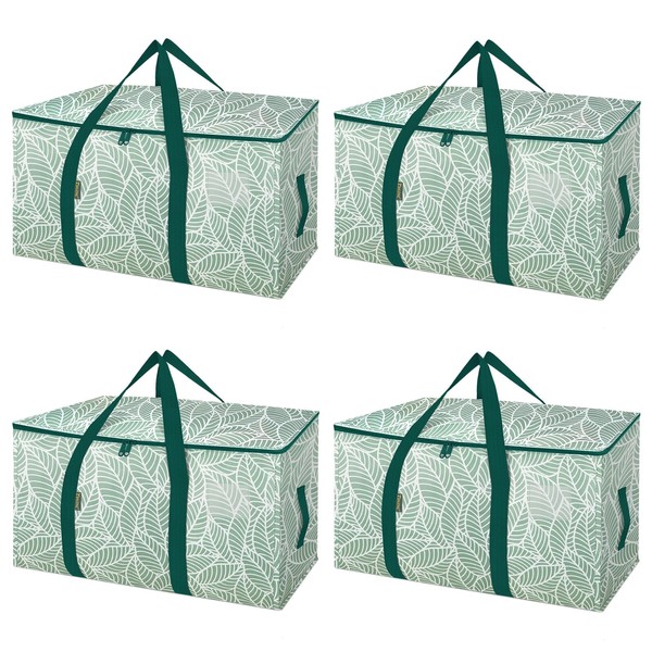 BALEINE 4-Pack Oversized Moving Bags with Reinforced Handles, Heavy-Duty Storage