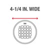 Oatey 42005 4-1/4-in Round Snap-Tite Strainer, Stainless Steel