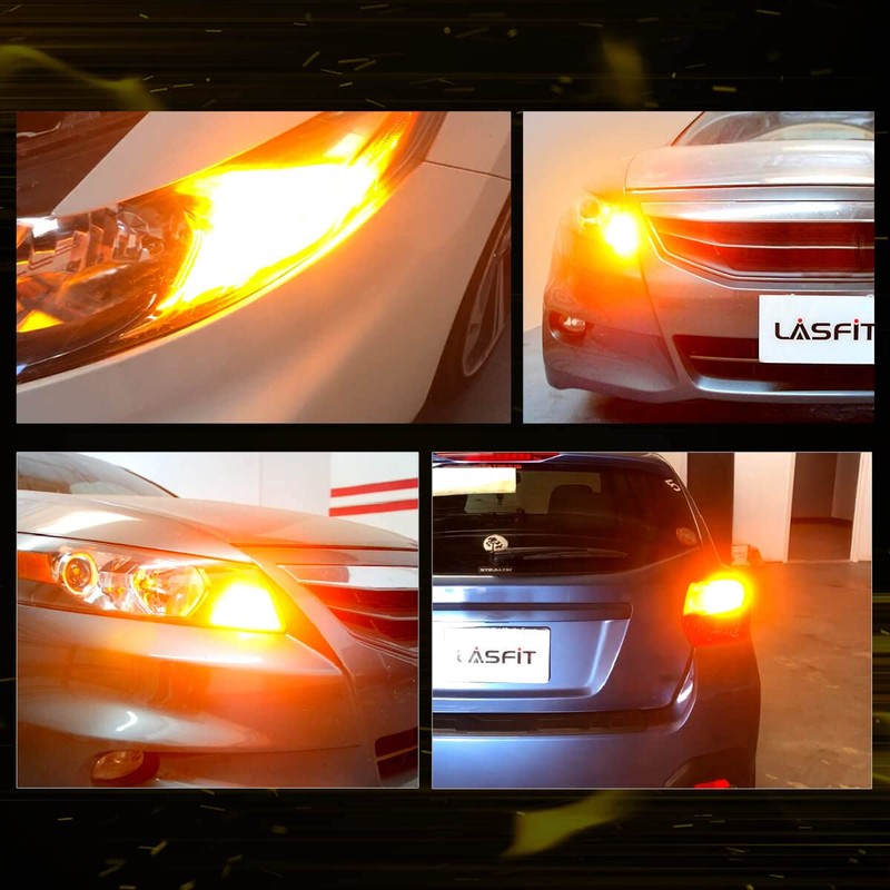LASFIT PWY24W LED Bulbs Turn Signal Light PW24W Built in