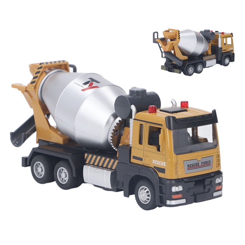 1:32 Scale Mixer Truck Toy 360 Degree Rotating Alloy Construction