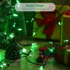 BrizLabs Green String Lights, 17.94ft 50 LED Christmas Lights, 8