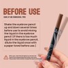 Eyebrow Pen, 2-in-1 Waterproof Eyebrow Pencil with 4 Tip Microblading